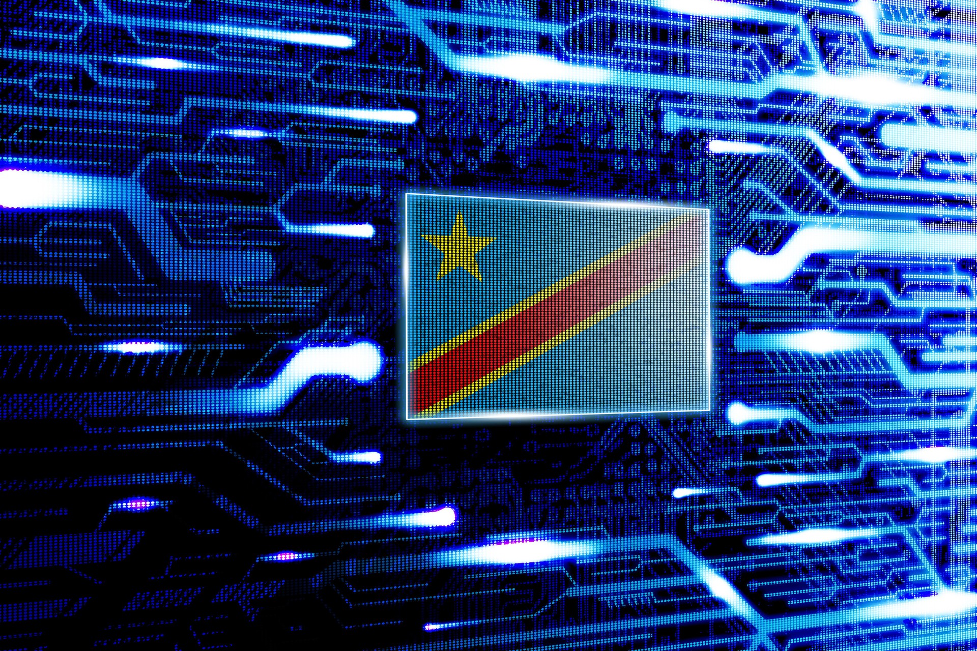Democratic Republic of the Congo national official state flag Democratic Republic of the Congo national official state flag